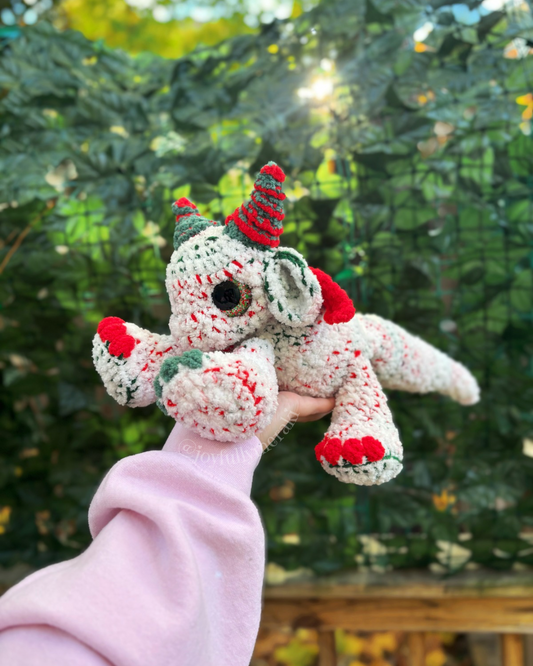 Christmas Dragon READY TO SHIP