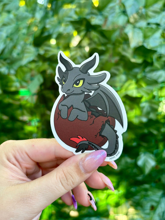 Nestling Dragon Sticker