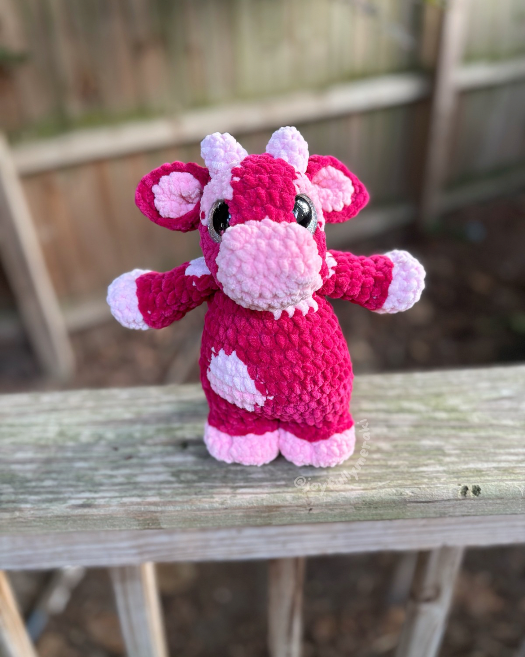 Dark pink cow