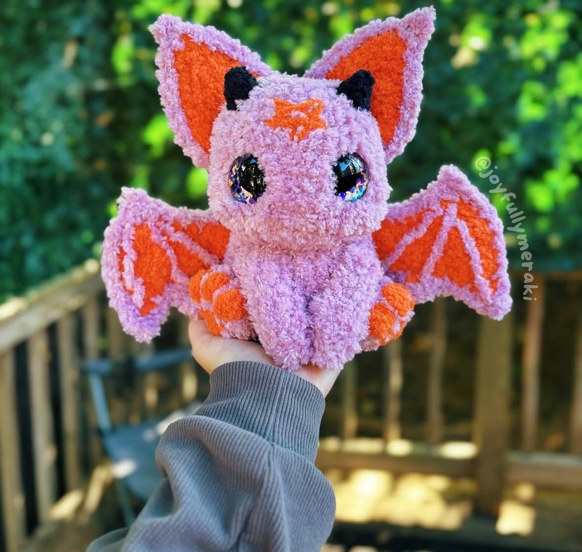 Fluffy Purple Bat