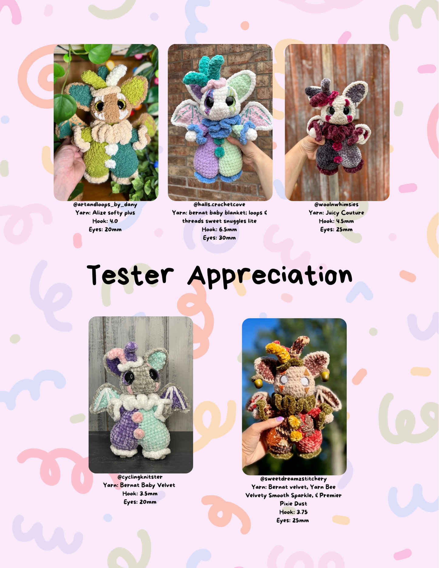 Baubo the Jester Clown Bat PDF Pattern