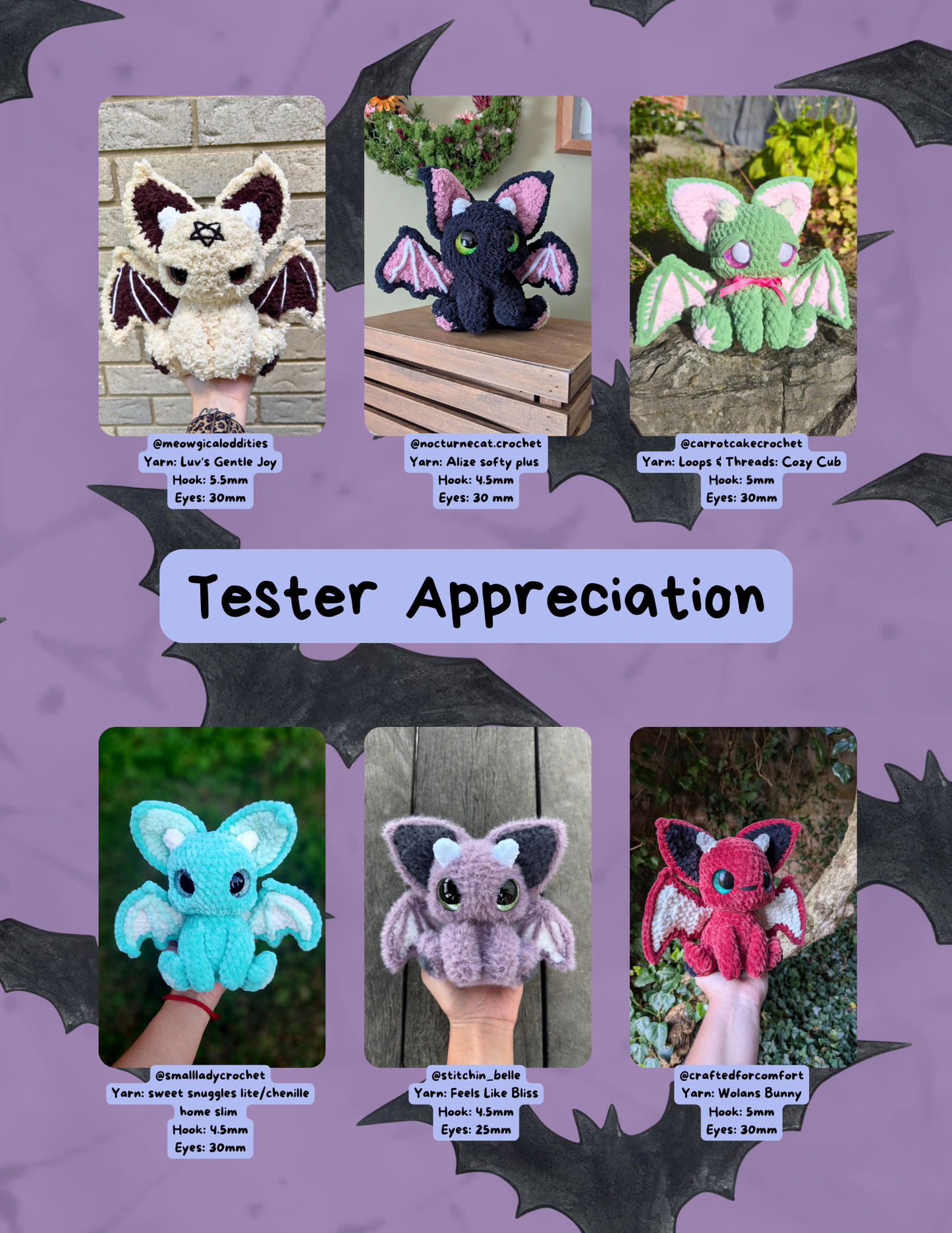Lilith the Bat Pattern PDF