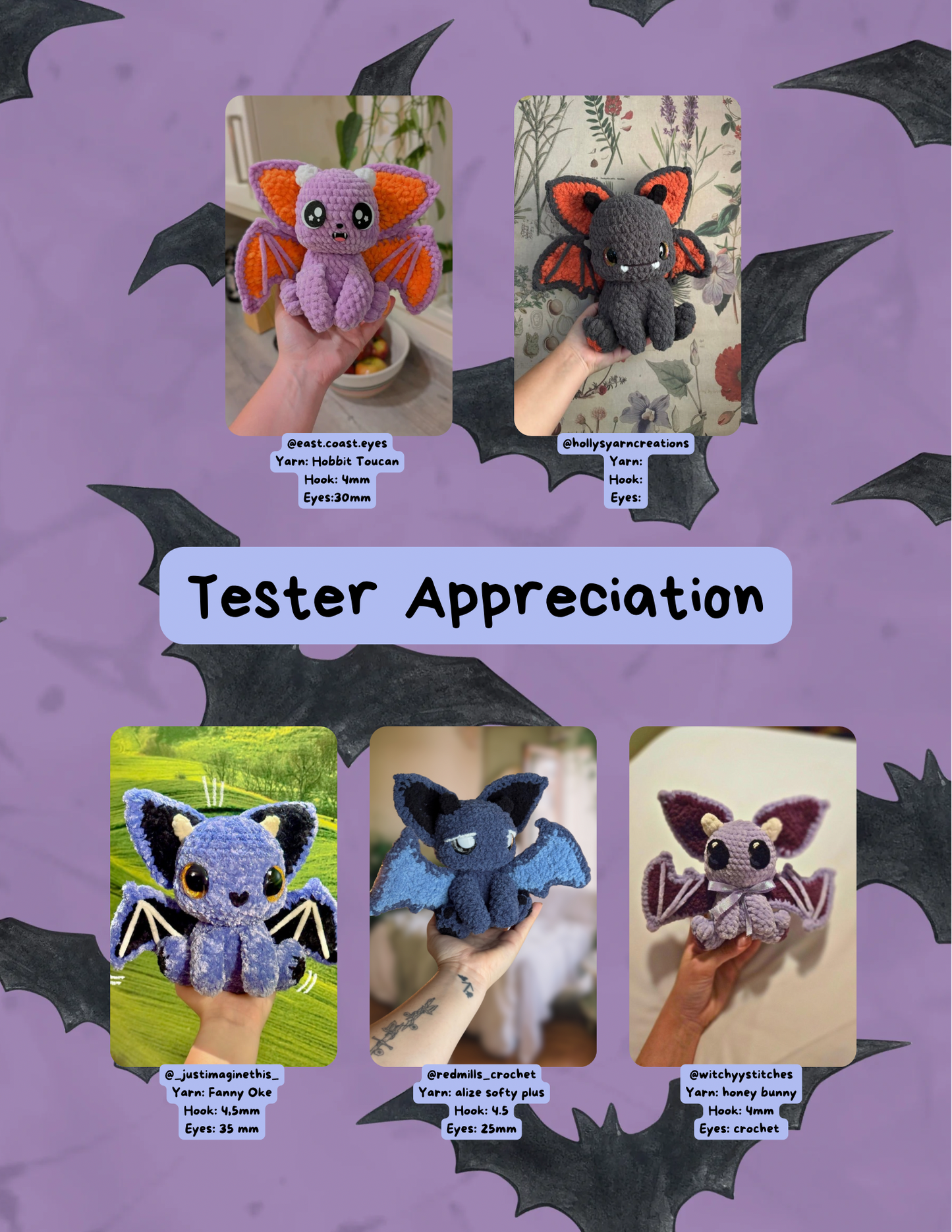 Lilith the Bat Pattern PDF