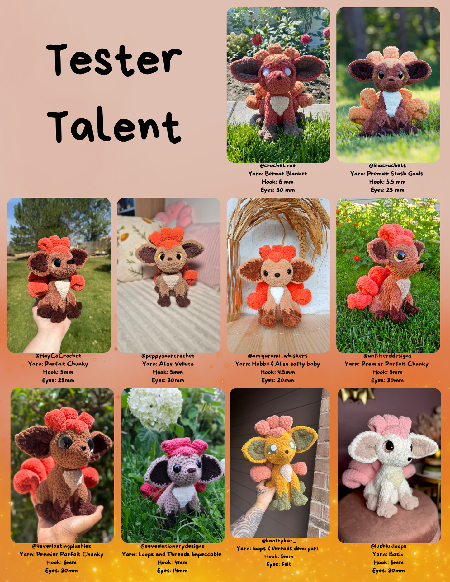 Six Tailed Fire Fox PDF Kanto Vulpix
