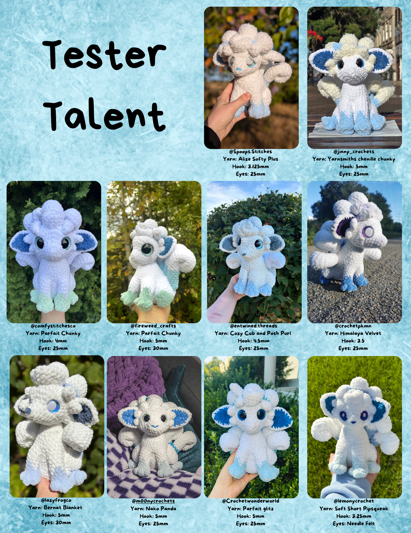 Six Tailed Ice Fox PDF Alolan Vulpix