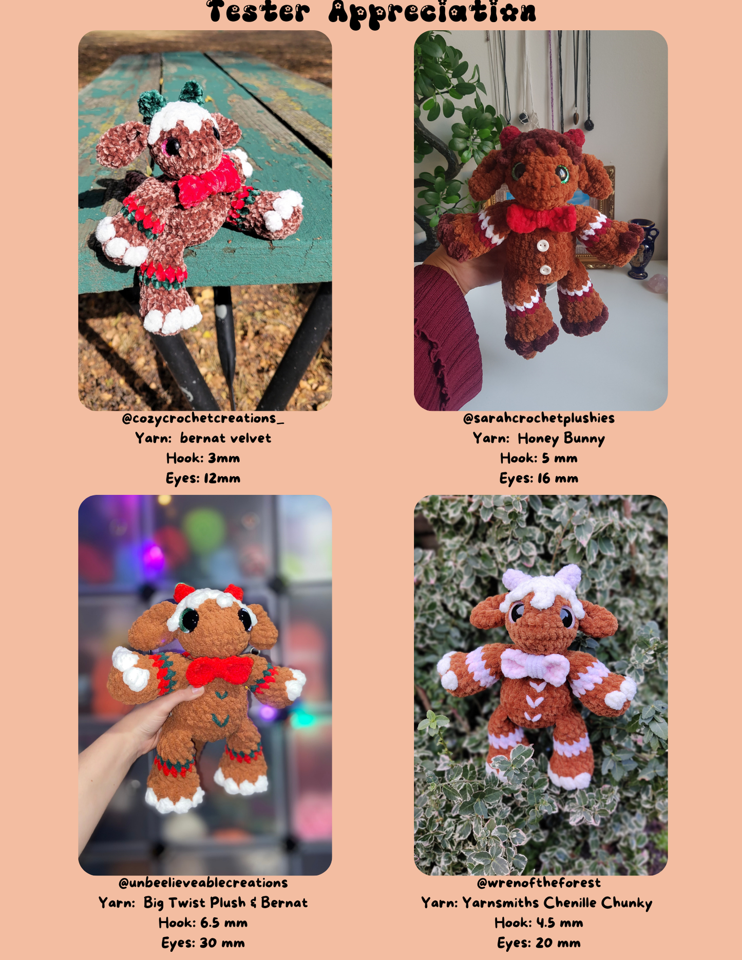 Gretel the Baby Gingerbread Dragon PDF Pattern