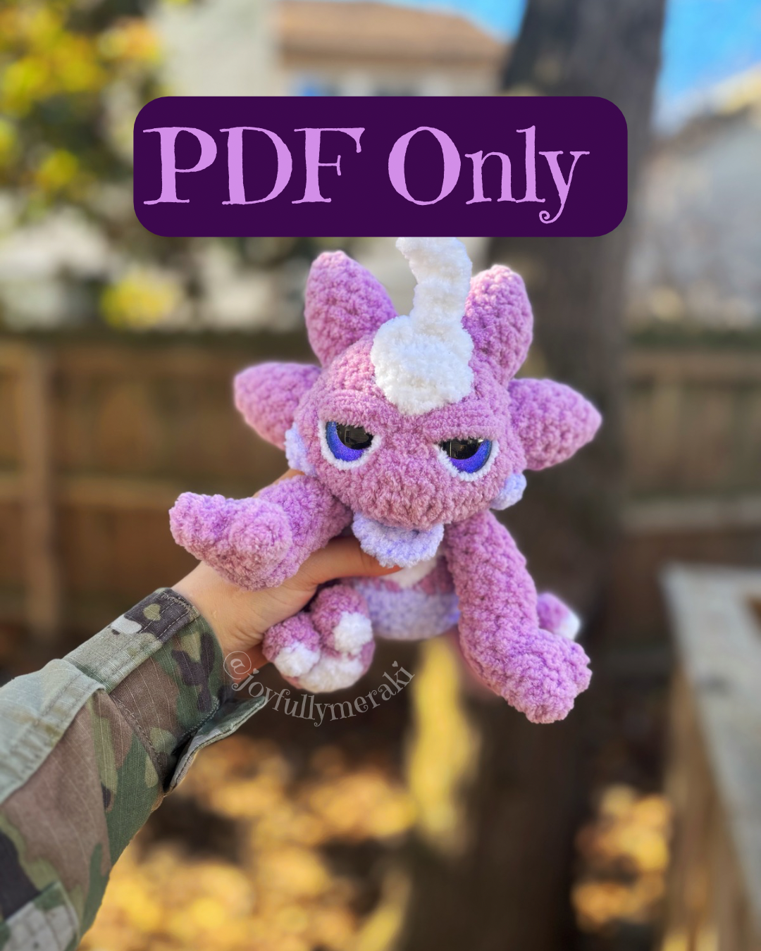 Poison Monster PDF Pattern – Joyfully Meraki