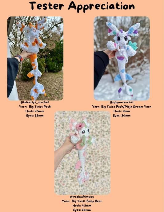 Koi Fish Dragon PDF Pattern