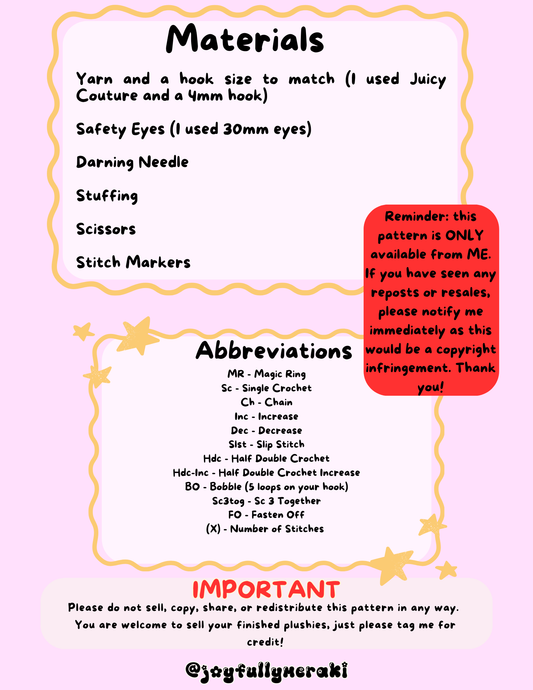 Asterie the Star Bat PDF Pattern