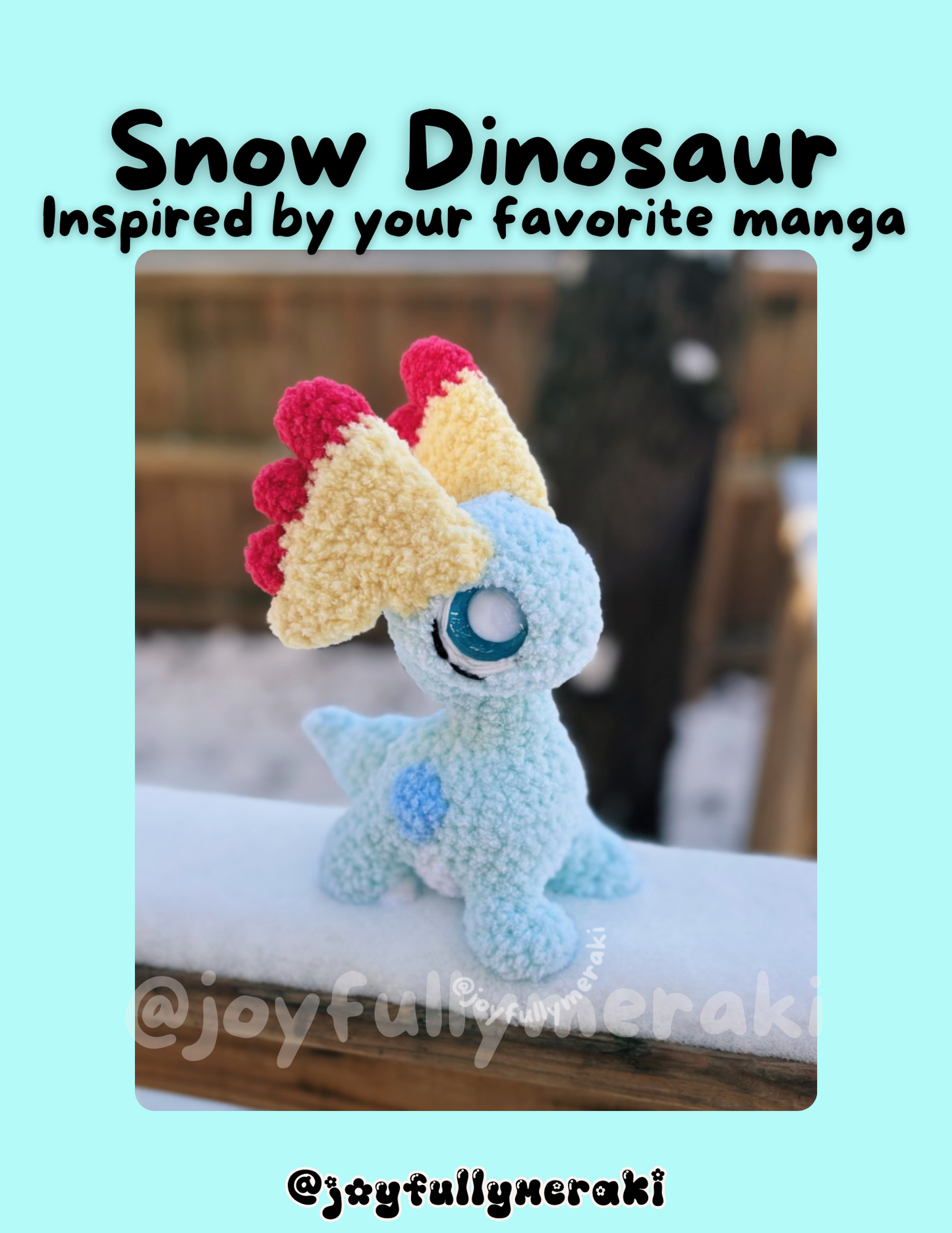 Snow Dino PDF Pattern