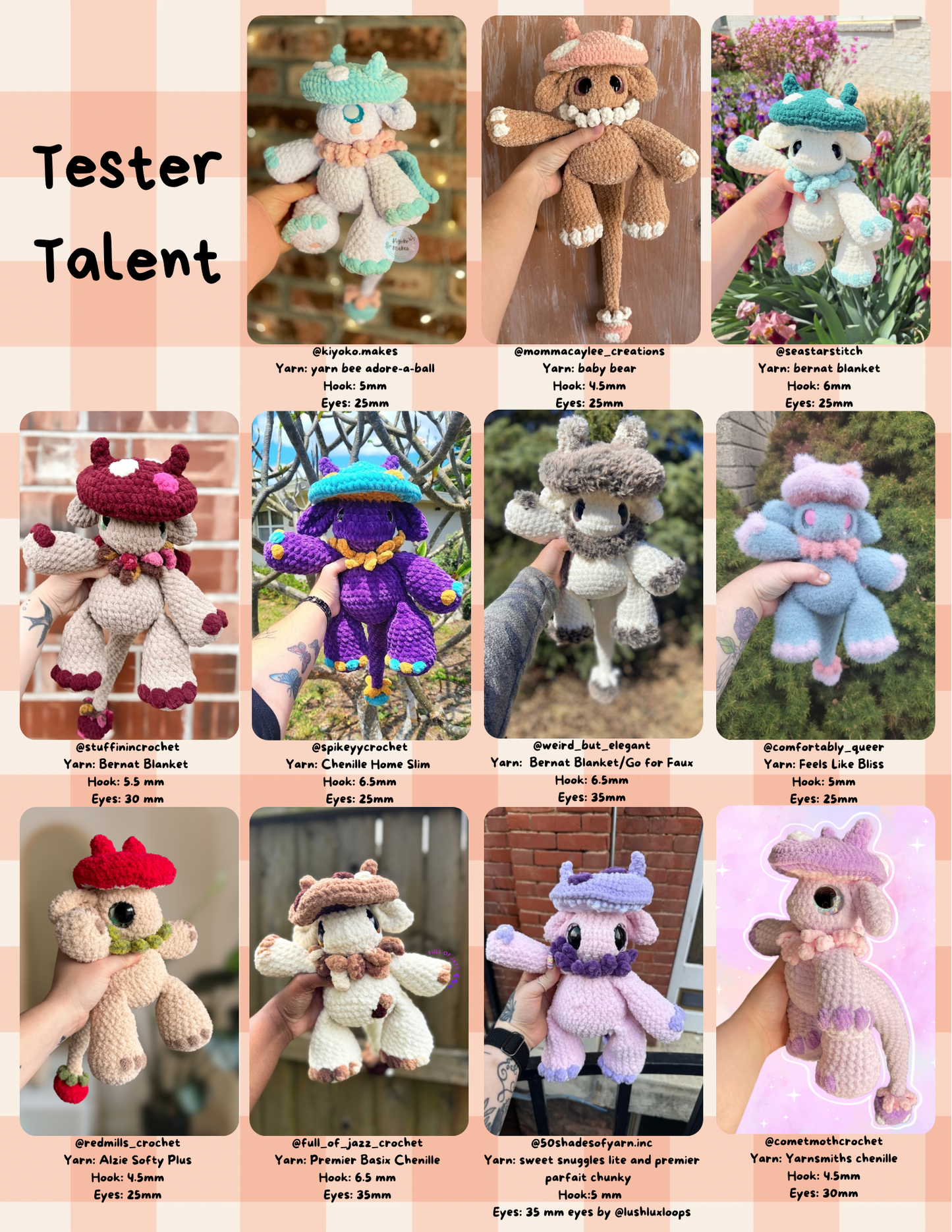 Mushroom Dragon PDF Pattern