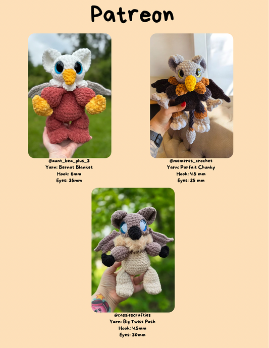 Baby Griffin PDF Crochet Pattern