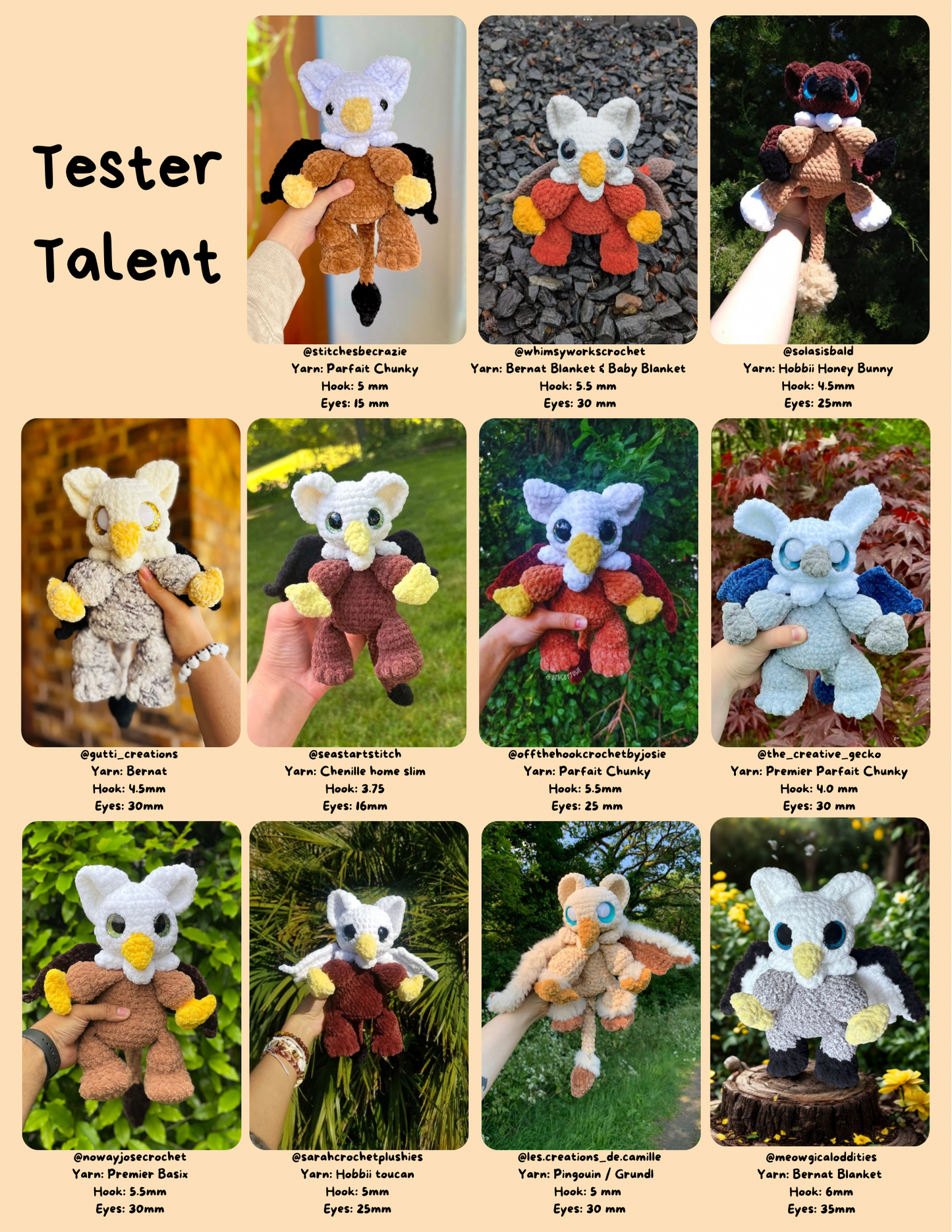 Baby Griffin PDF Crochet Pattern