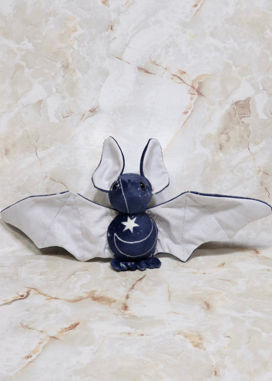 Moon and Stars Stuffed Plush Bat
