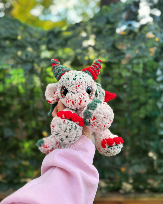 Christmas Dragon READY TO SHIP