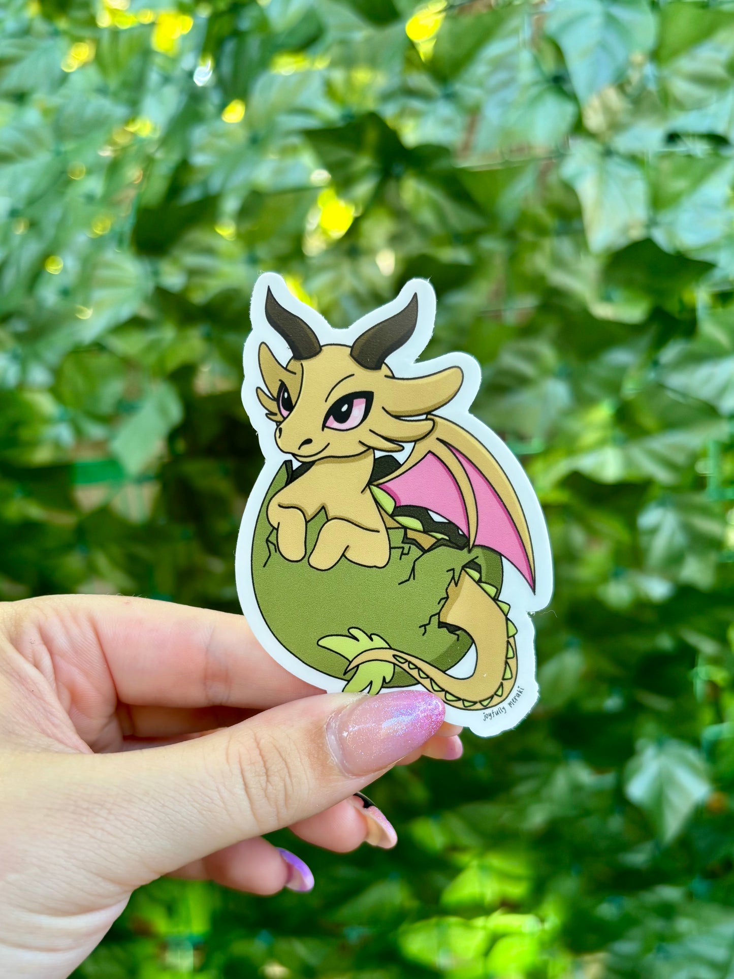 Nestling Dragon Sticker