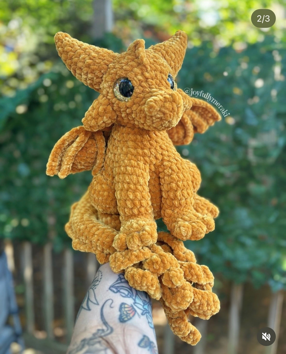 Tairn Dragon Plushie - made to order