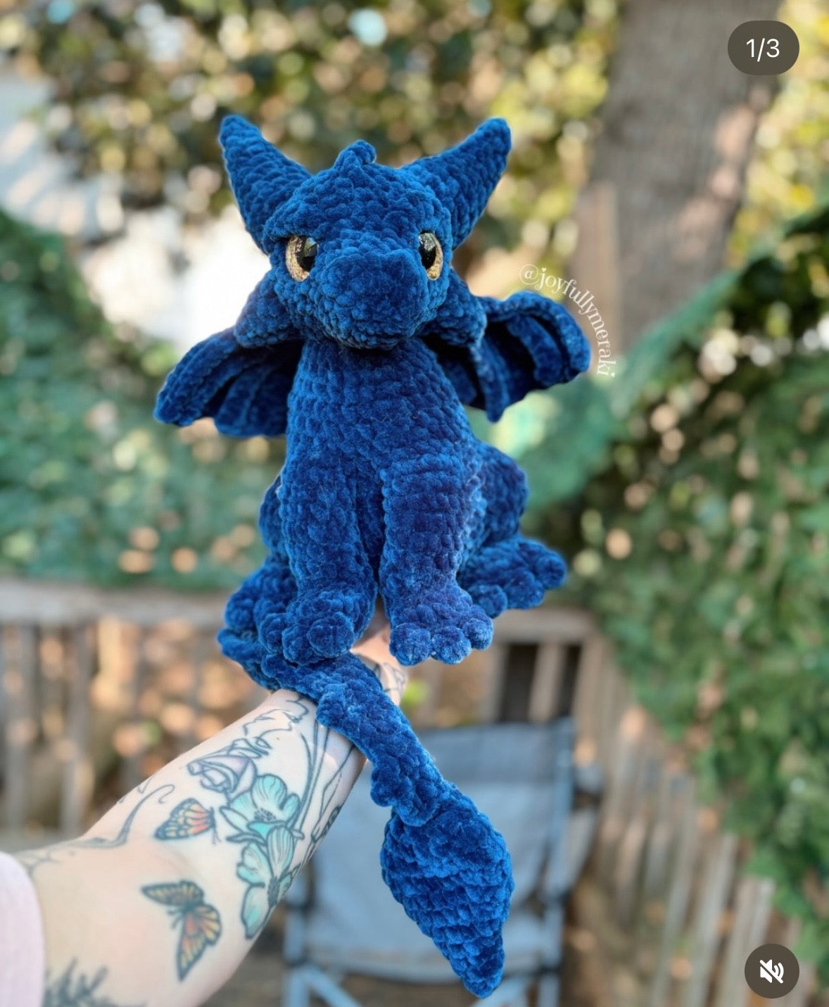 Tairn Dragon Plushie - made to order