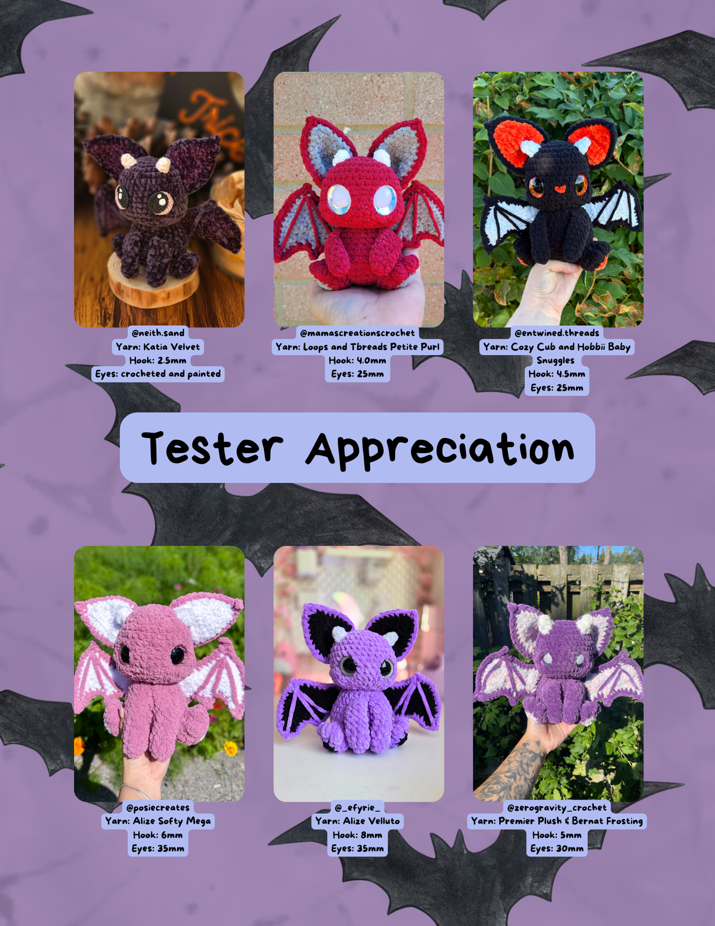 Lilith the Bat Pattern PDF