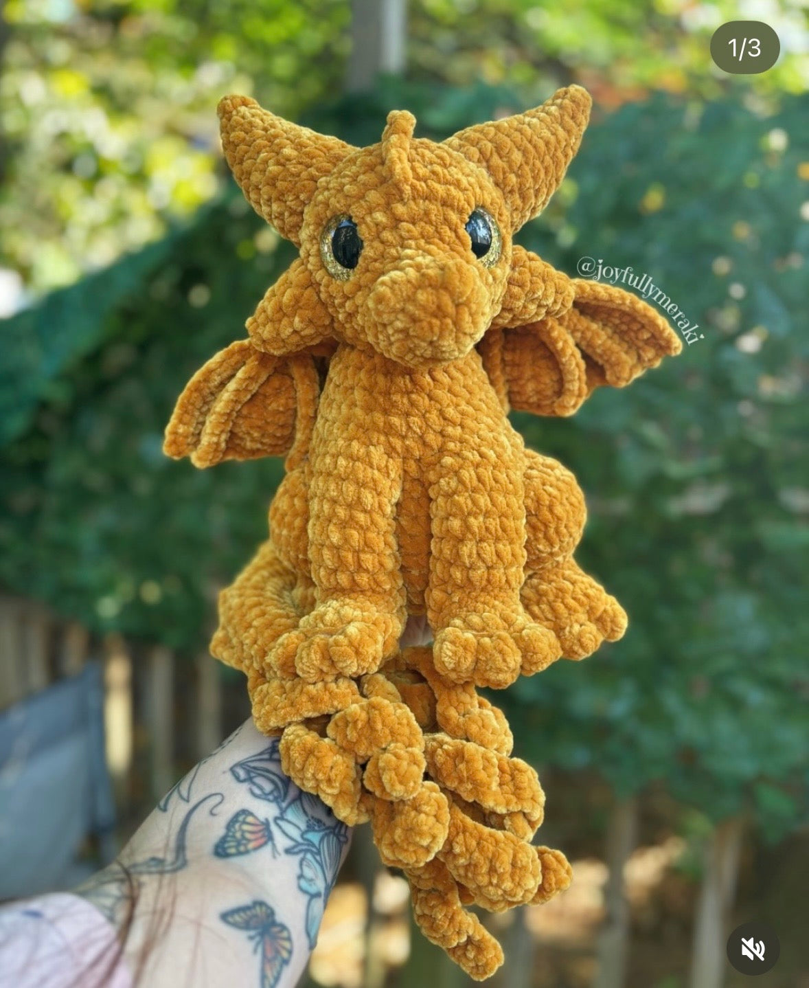 Tairn Dragon Plushie - made to order