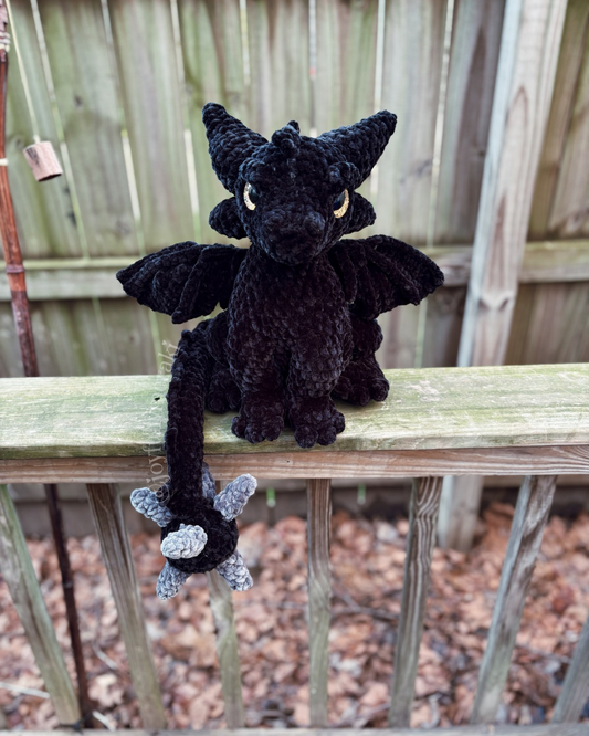 Tairn Dragon Plushie - made to order
