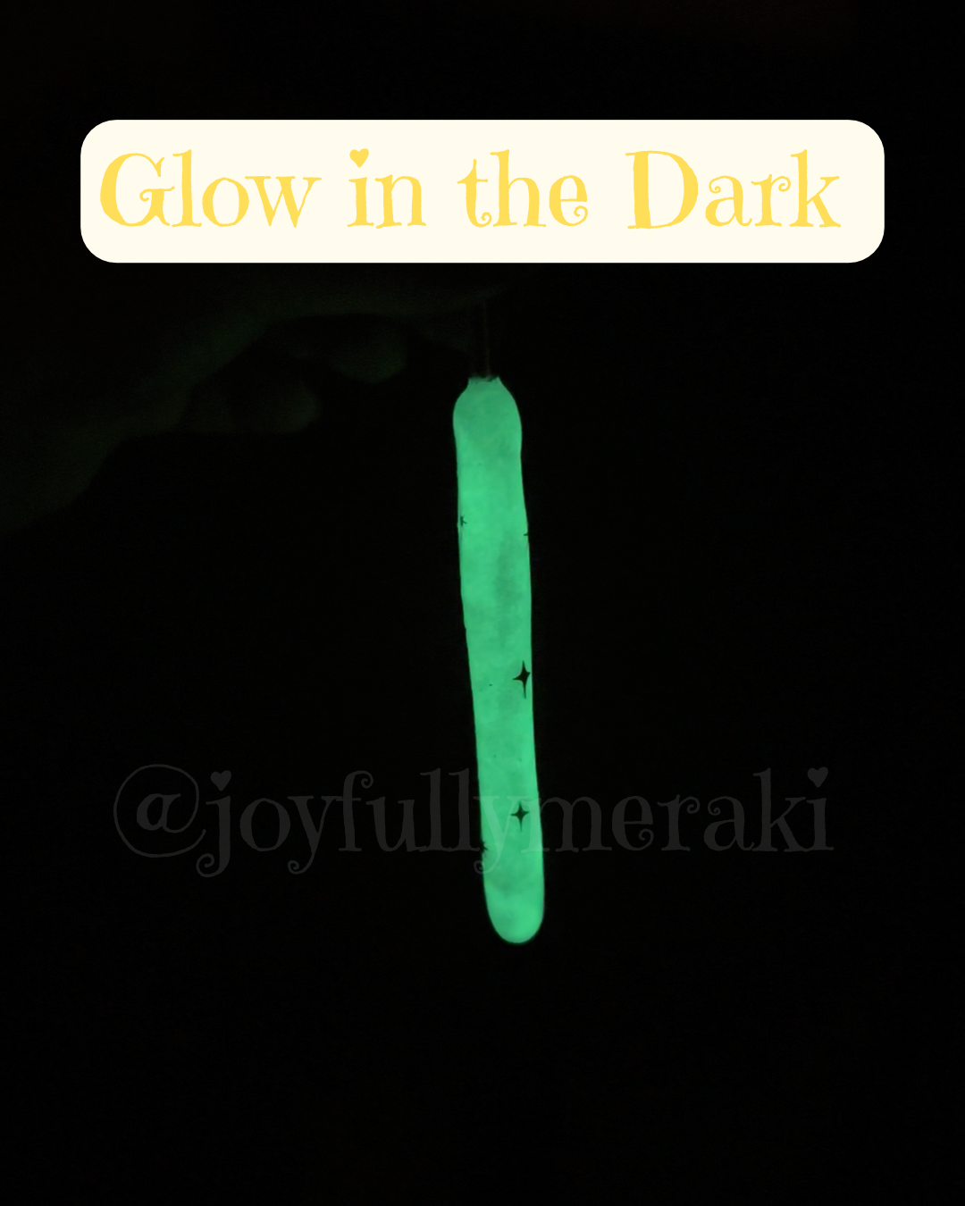 Glow in the Dark Painted Crochet Hook