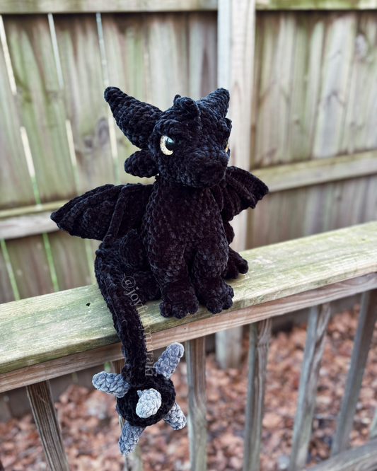 Tairn Dragon Plushie - made to order