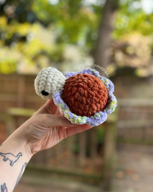 Mini Daisy Turtle Crocheted Plushie