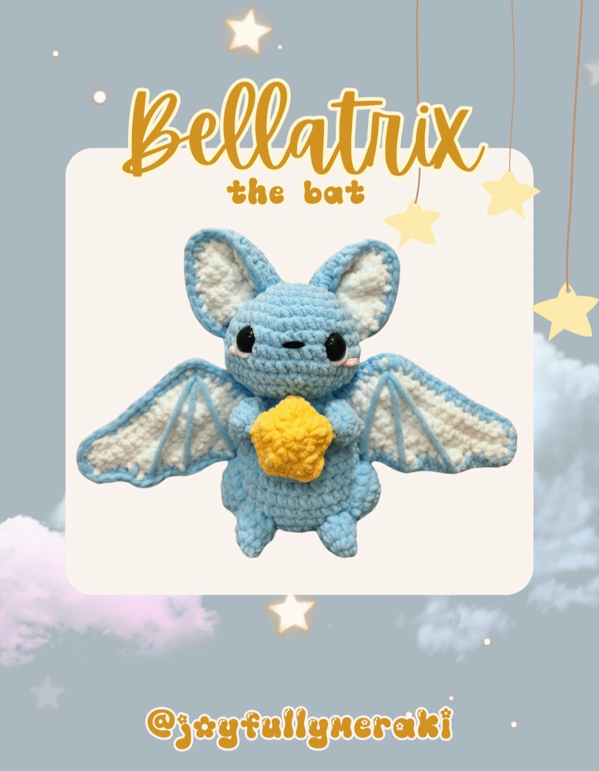 Bellatrix the Bat PDF Pattern – Joyfully Meraki