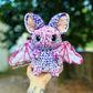 Colorful Bat Crocheted Plushie