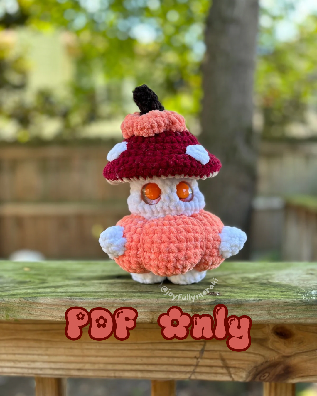 Gus the Pumpkin Fungus PDF Pattern