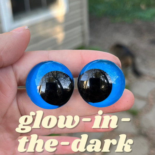 Glow-in-the-Dark (blue) Kawaii Safety Eyes