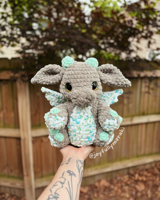 Flower Dragon Crocheted Plushie