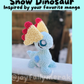 Snow Dino PDF Pattern