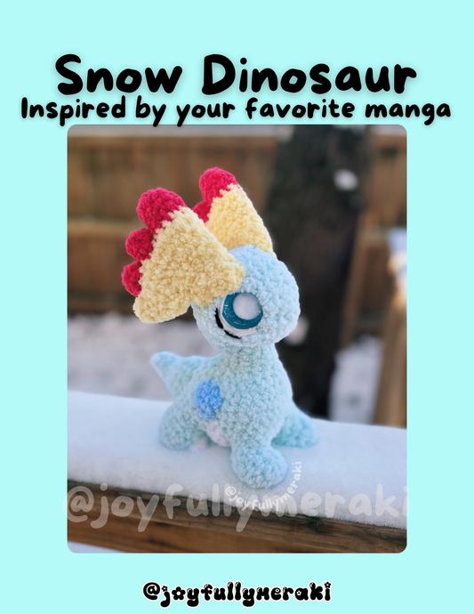 Snow Dino PDF Pattern