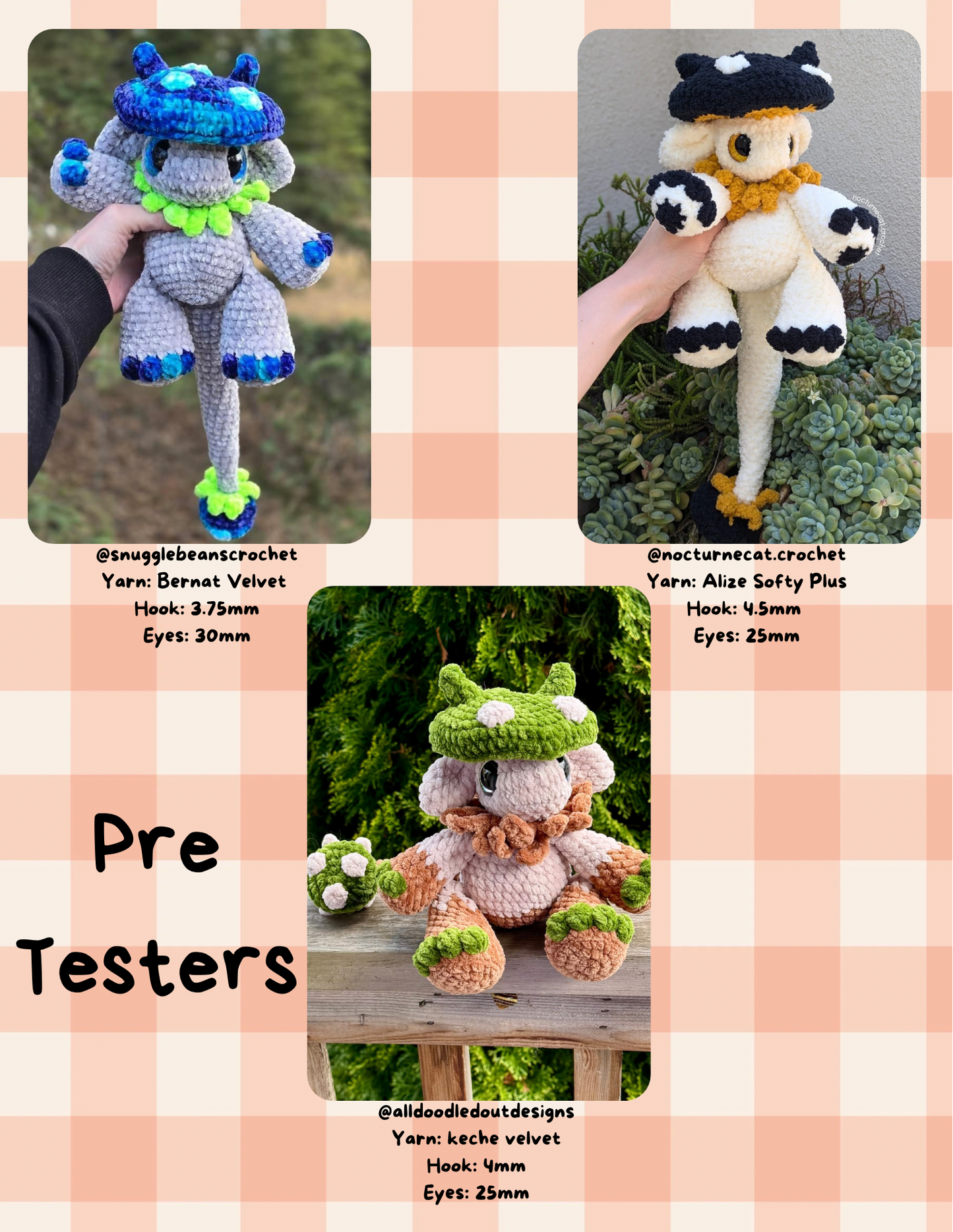 Mushroom Dragon PDF Pattern