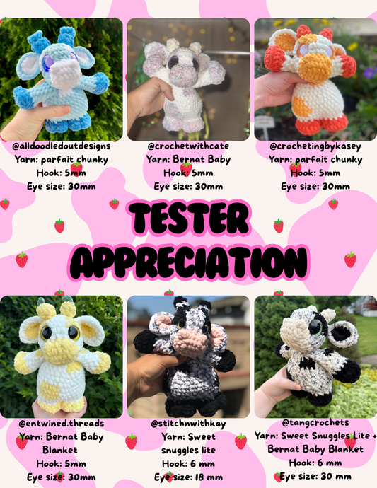 Berrybelle the Baby Cow PDF Pattern