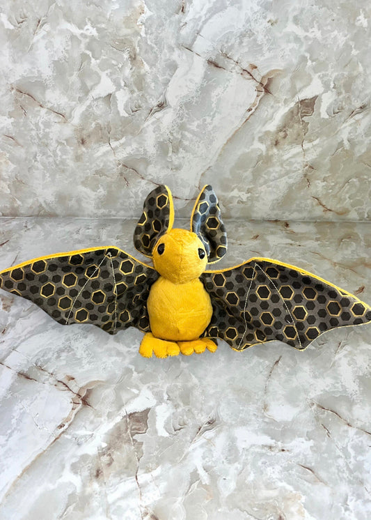 Honeycomb Stuffed Plush Bat