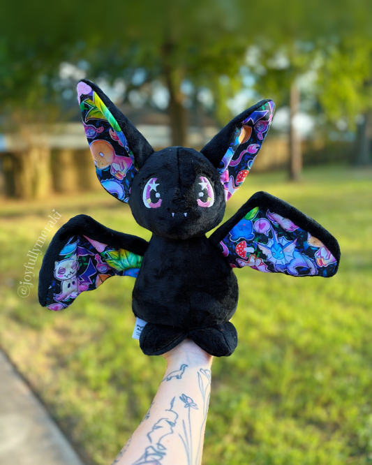 Spooky Monsters Bat Plushie (ready to ship)