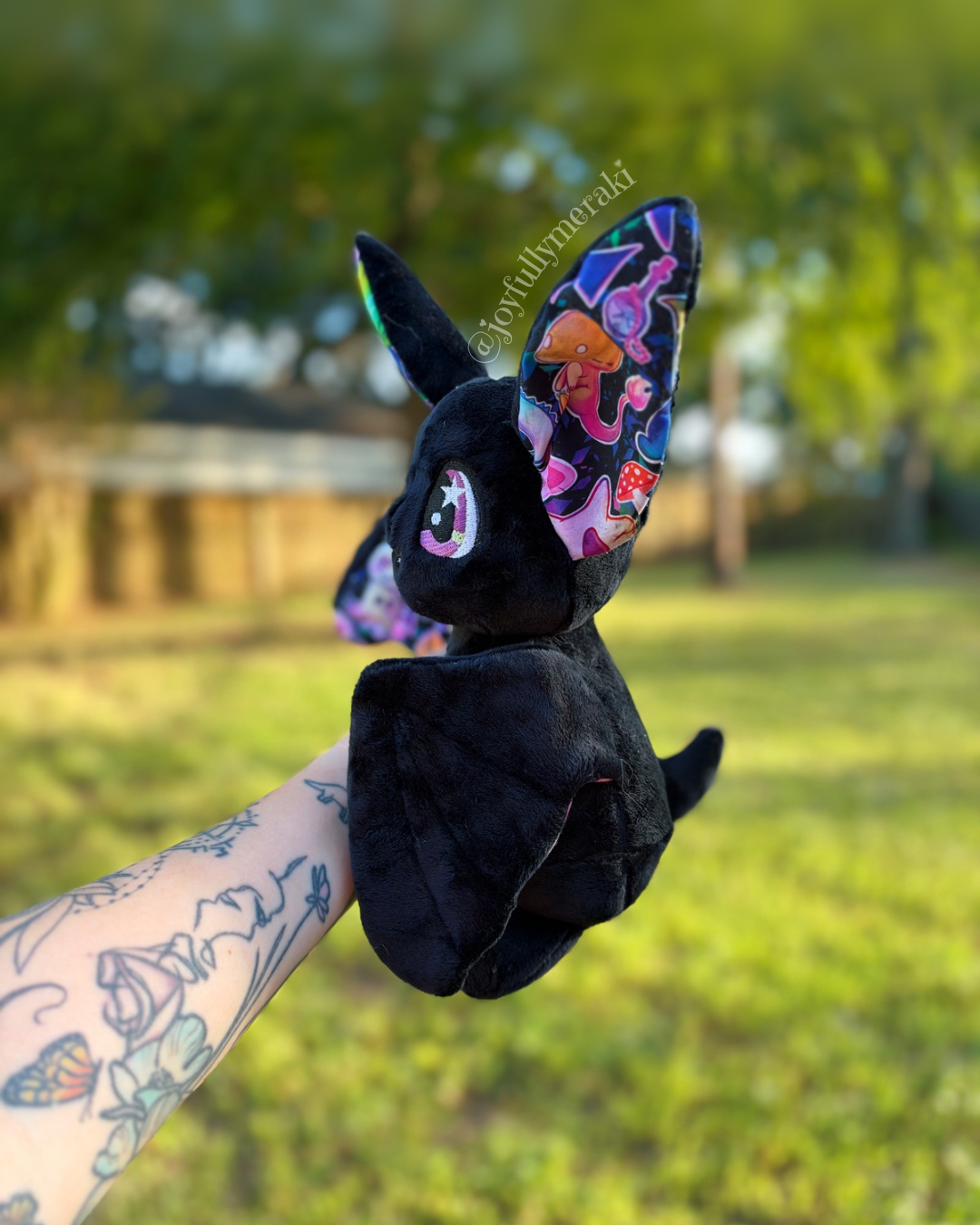 Spooky Monsters Bat Plushie (ready to ship)
