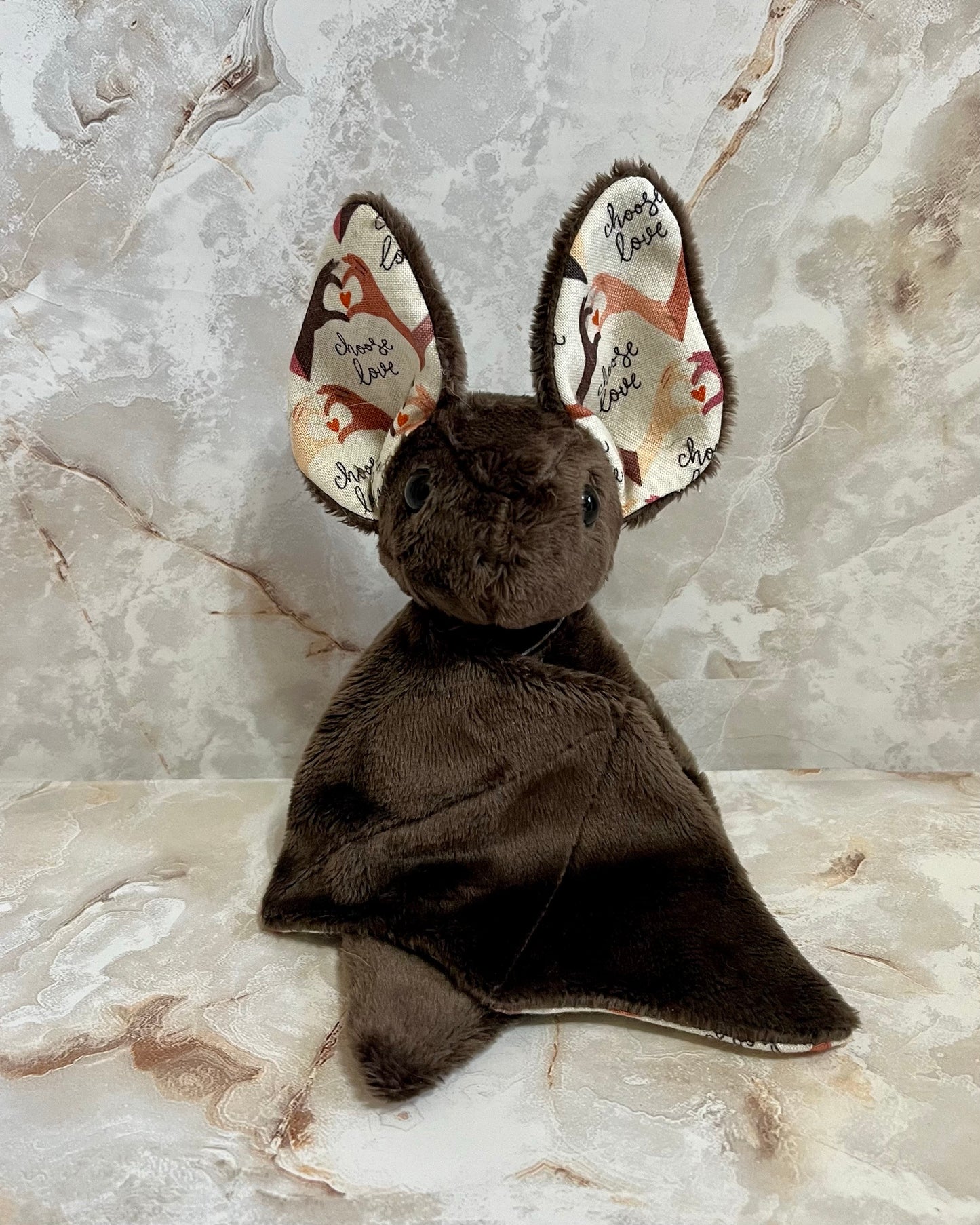 Choose Love Stuffed Plush Bat