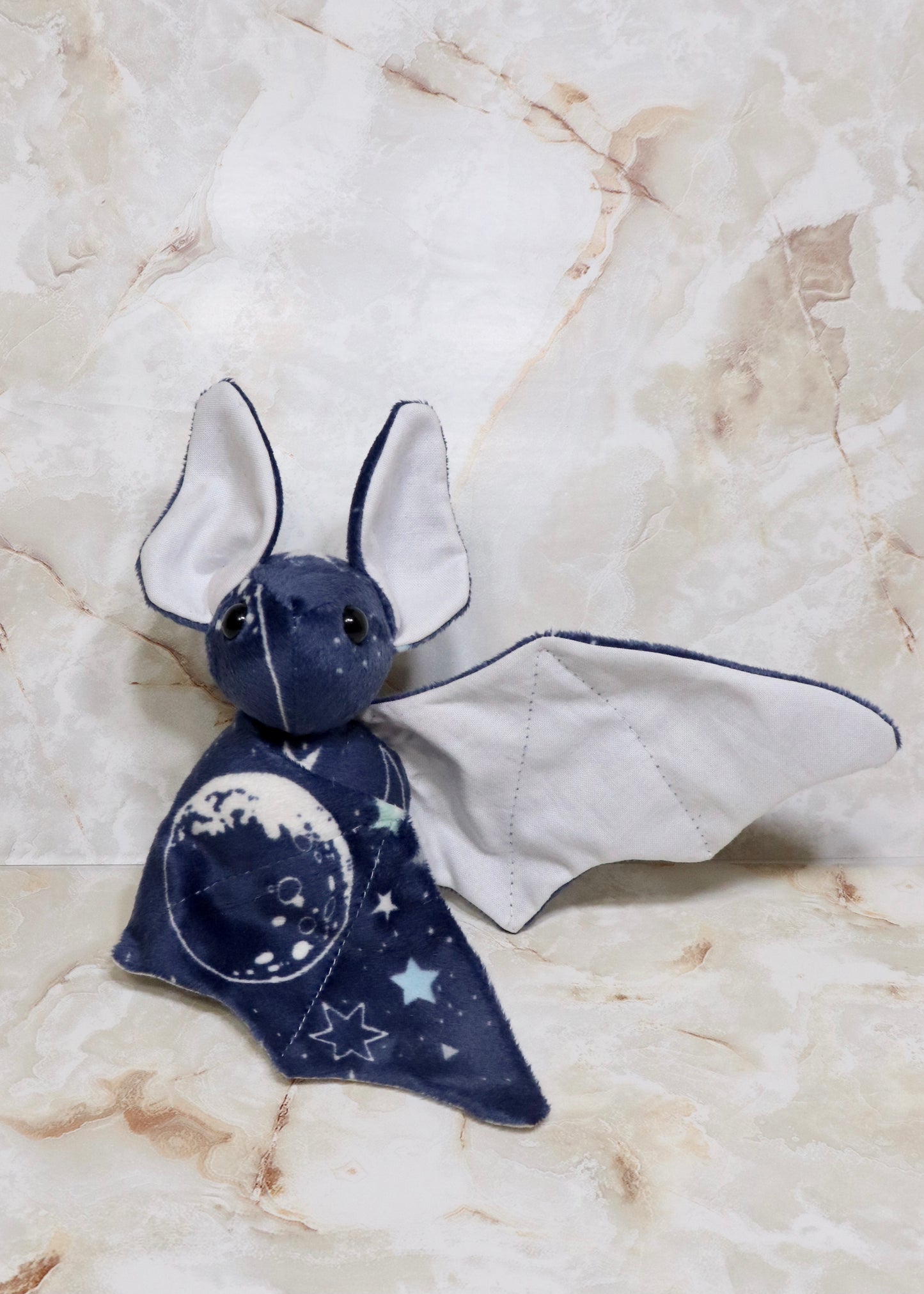 Moon and Stars Stuffed Plush Bat