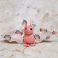 Rainbow Print Stuffed Plush Bat