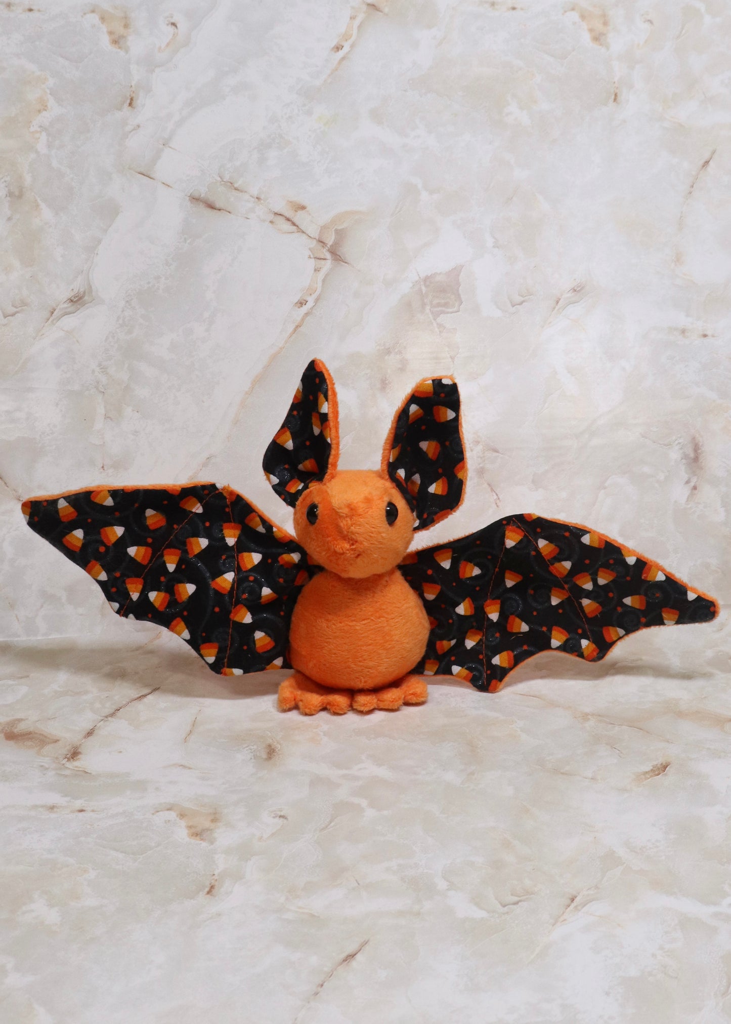 Candy Corn Stuffed Plush Bat