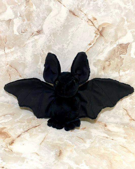 Black Stuffed Plush Bat